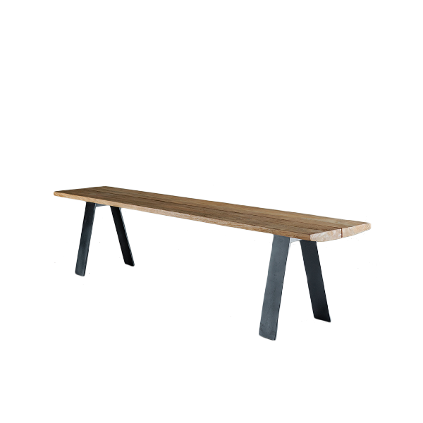 Bondy Long bench metall leg